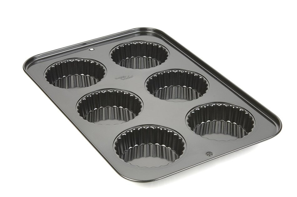 Bakers Select Tart Pan, Nonstick, 6 Cavities N3