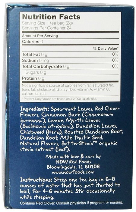 Now Foods Tea Bags, Heavenly Hip Hibiscus, 24 Count, 1.7 oz N46