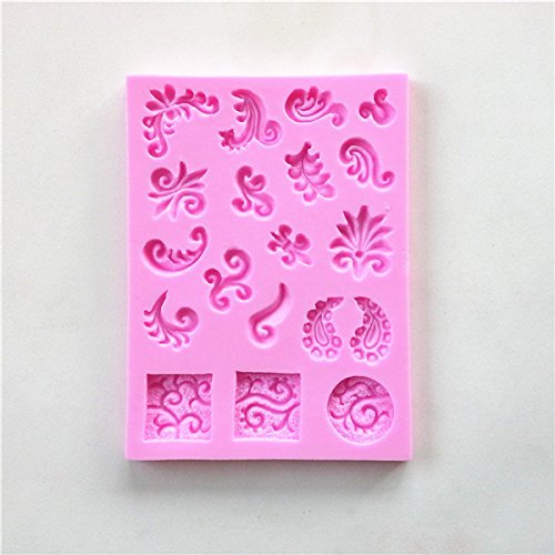 Wocuz W0535 Lace Decoration Candy Making Silicone Mold Cake Decoration Mould Fondant Chocolate Small Pastry Tool N2