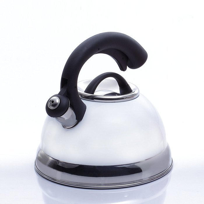 Creative Home 77040 Symphony Plum Over Stainless Steel Body Whistling Tea Kettle with Capsulated Bottom, 2.6-... N5