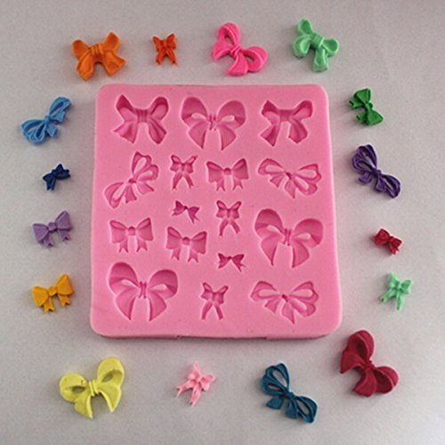 "Silicone Bows Cake Mold Cookie Biscuit Jelly Mould" shopping N6