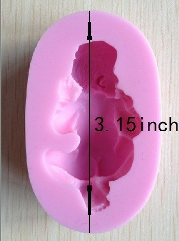 Amaranteen - 1PCS Mold Cookware Dining Bar Non-Stick Cake Decorating fondant soap mold Silicone Baby 3D