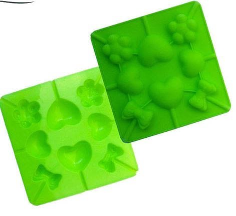 Bow Knot Lollipops Mould Silicone Cake Mould Heart-Shaped Flower Mold Sugarcraft Chocolate Ice Cube Cake Tools