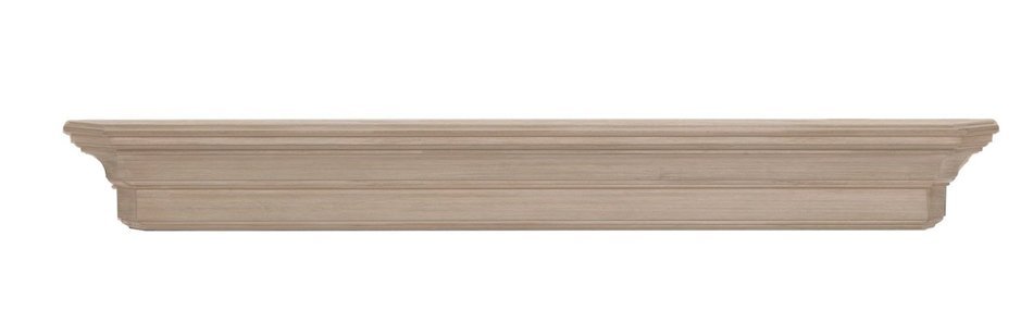 Pearl Mantels 490-72 Lindon Wood 72-Inch Fireplace Mantel Shelf, Unfinished N8