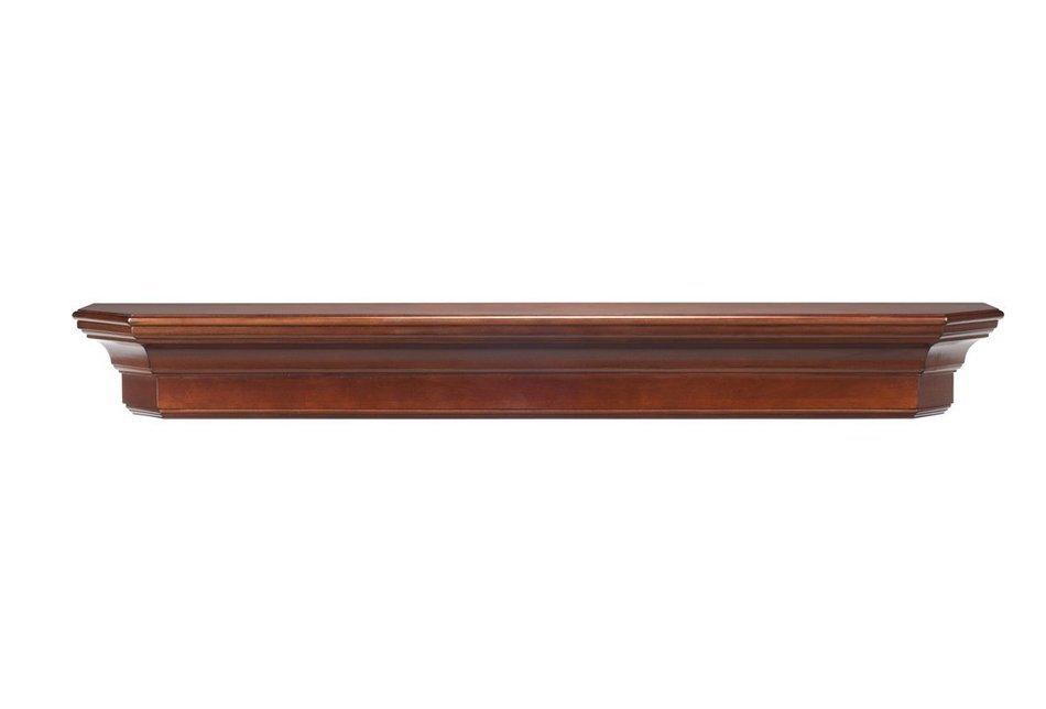 Pearl Mantels 490-72 Lindon Wood 72-Inch Fireplace Mantel Shelf, Unfinished N10