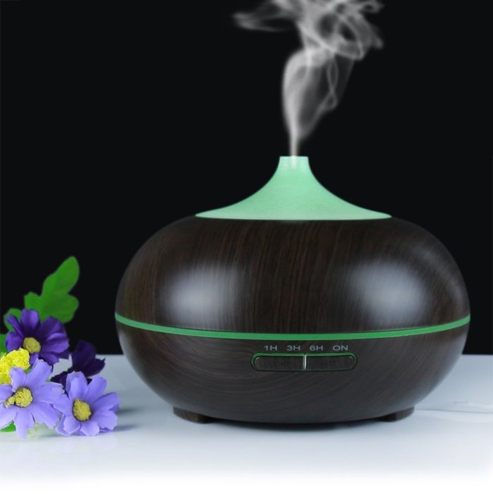 HOWSAN Aromatherapy Essential Oil Diffuser 300ml Ultrasonic Aroma Humidifier (Up to 10 Hours Use, Waterless Auto... N3