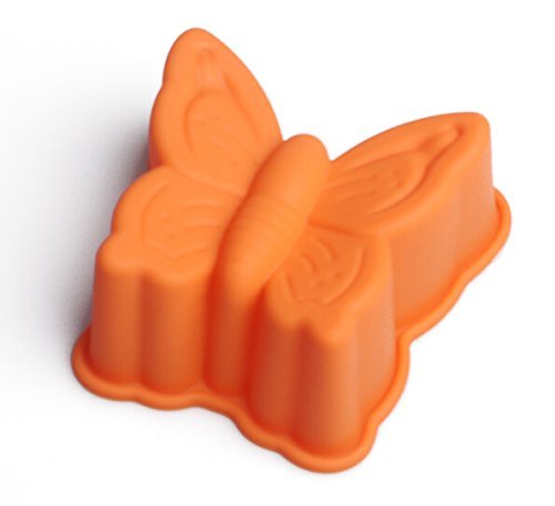 Silicone Butterfly-Shaped Cake Mold Orange