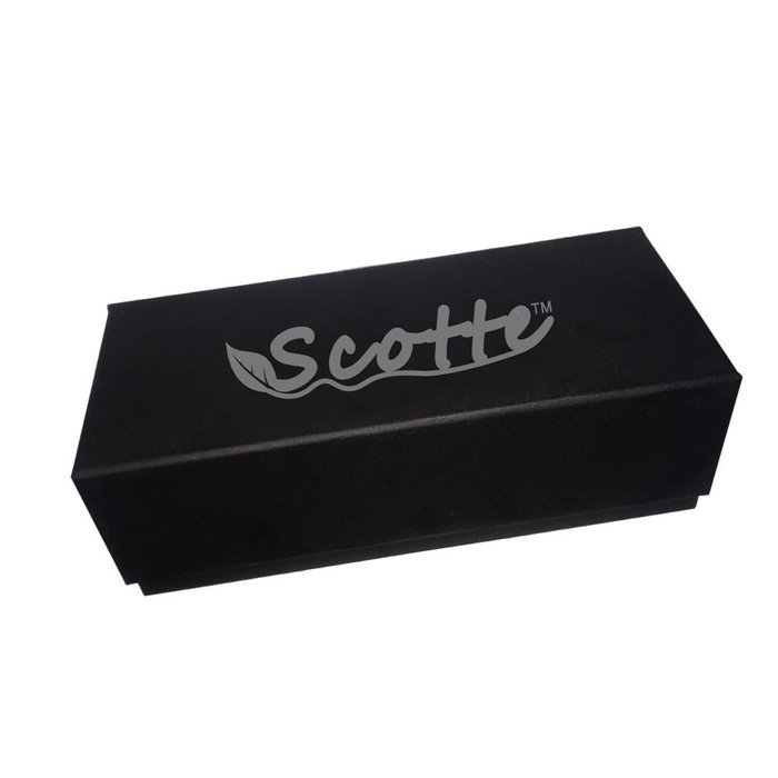 Scotte(TM) new green sandalwood tobacco pipe 9mm filter smoking pipe with (stand+scraper+filter element+pouch+... N7