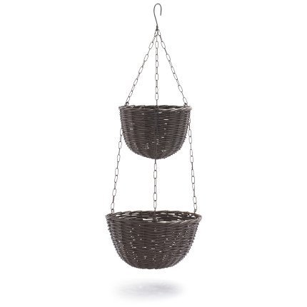 Sur La Table Madeline Two-Tier Hanging Basket