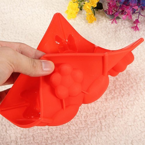 Heart Bowknot Silicone Cake Mold N9