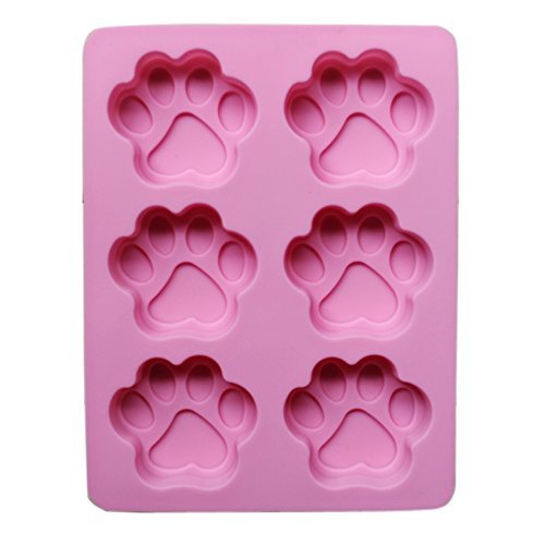 Diy Jelly Ice Cube Silicone Cake Candy Chocolate Lovely Cat Footprint Flex Making Molds Moulds