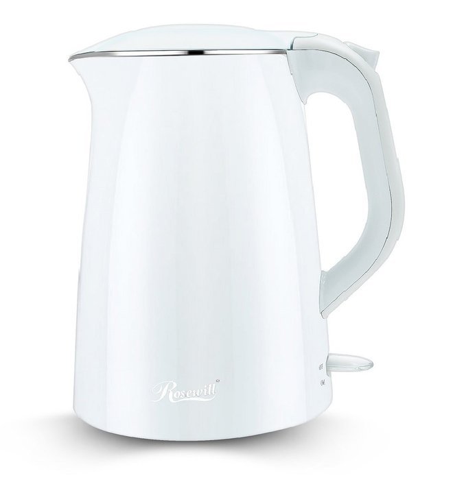 Rosewill Double Layer Insulated Stainless Steel Pot Double Wall Tea Water Kettle Cool Touch Exterior, 1.5 L, Black... N3
