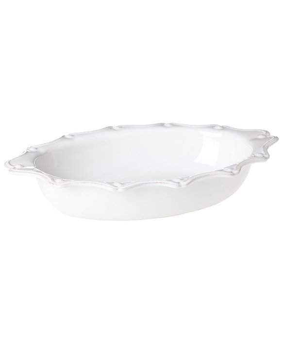 Berry and Thread Large Oval Baking Dish by Juliska - Whitewash