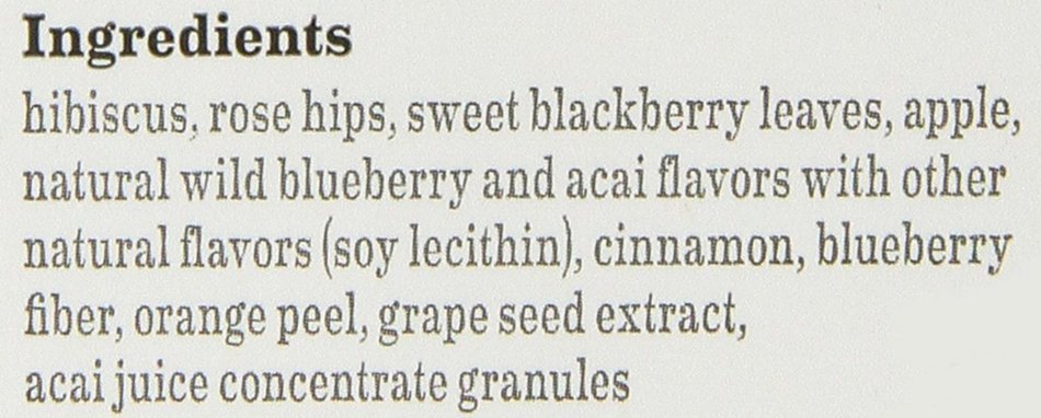 Bigelow Tea Wild Blueberry with Acai Herb Tea, 20-Count (Pack of 6) N2