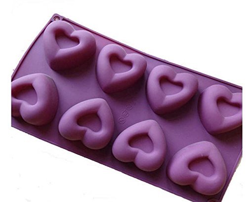 8 Cups Love Shape Fondant Soap Mold Diy Kitchen Accessories Silicone Cake Mould Cake Baking Tools