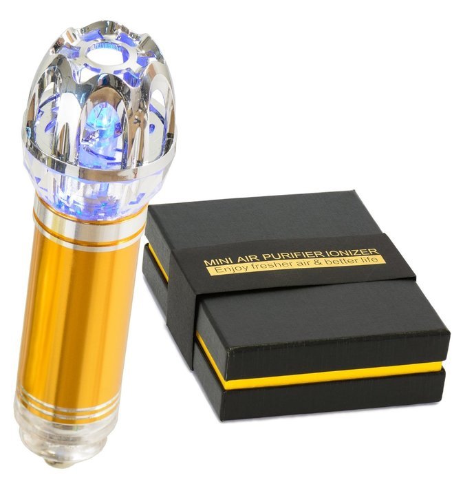 Hk Genesis&reg; Car Air Purifier Ionizer with 4,800,000 Pcs/cm3 Negative Ions - Removes Cigarette Smoke, Bacteria,... N5