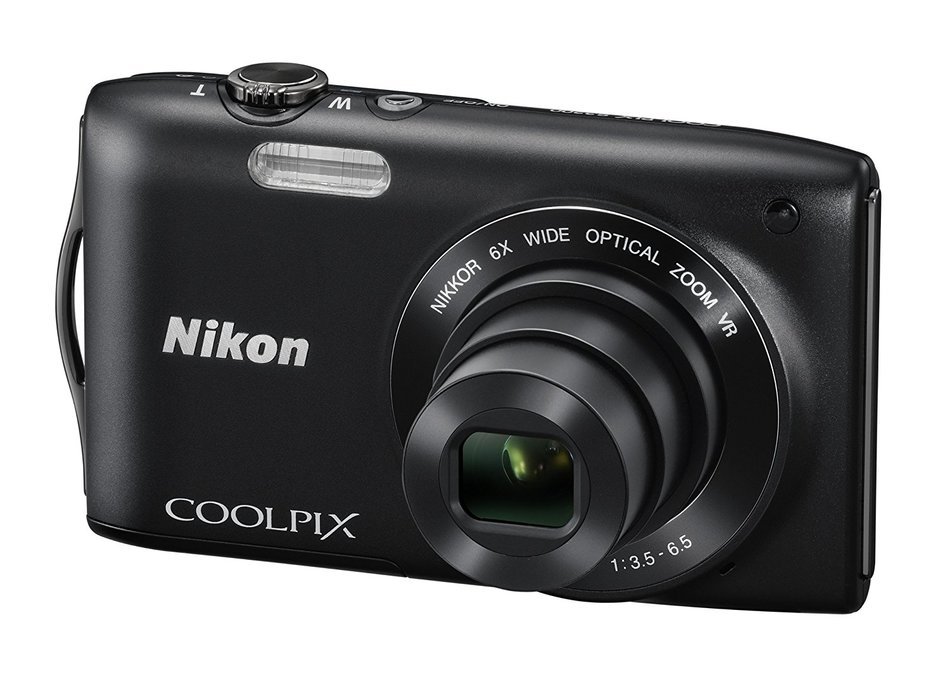 Nikon COOLPIX S3300 16 MP Digital Camera with 6x Zoom NIKKOR Glass Lens and 2.7-inch LCD (Black) N4