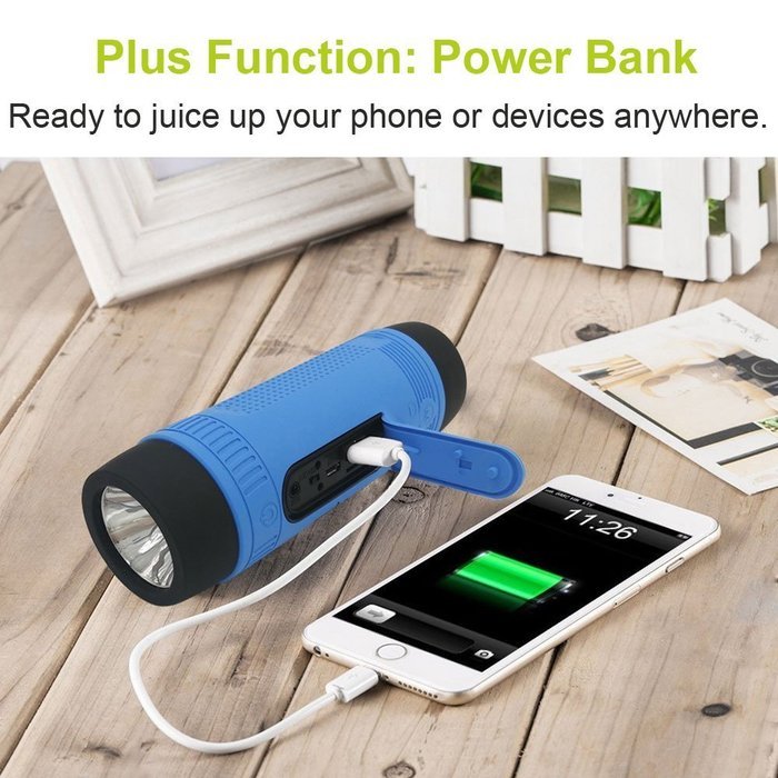 ZEALOT S1 Multi-in-1 Function Bicycle Speaker Long Playtime Bluetooth Speakers Music Player/Torch/Power Bank/FM... N2