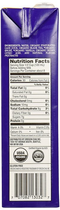 Oregon Chai Chai Tea Latte Concentrate, Slight Sweet, 32 oz N2