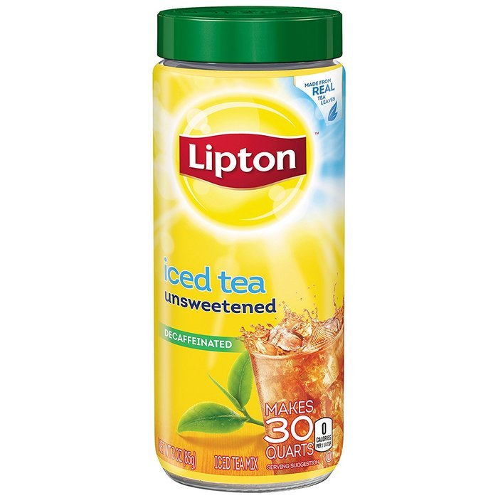 Lipton Iced Tea Mix, Diet Decaffeinated Lemon 10 qt (Pack of 4) N21