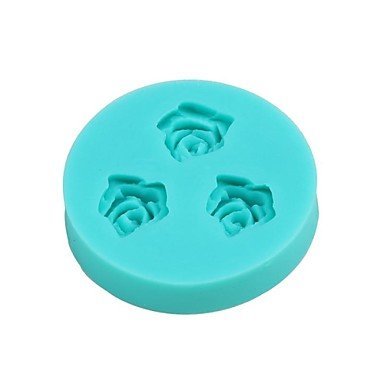 QINF Silicone Double Sugar Cake Chocolate Mold Jelly Rose Flowers Mould