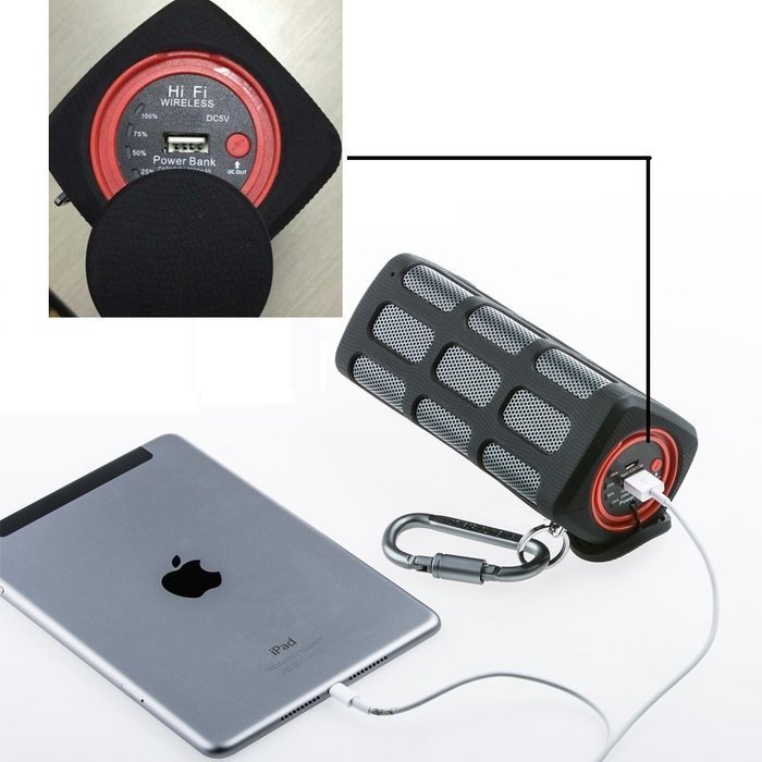 Portable Waterproof Bluetooth Wireless Speaker with PowerBank 5200mAh Rechargeable Battery,20 Hours Playtime,... N8