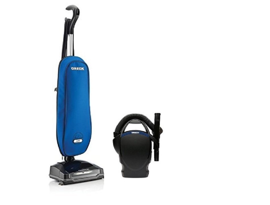 Oreck Axis Upright Lightweight Vacuum Cleaner - Blue Power Bundle with ...