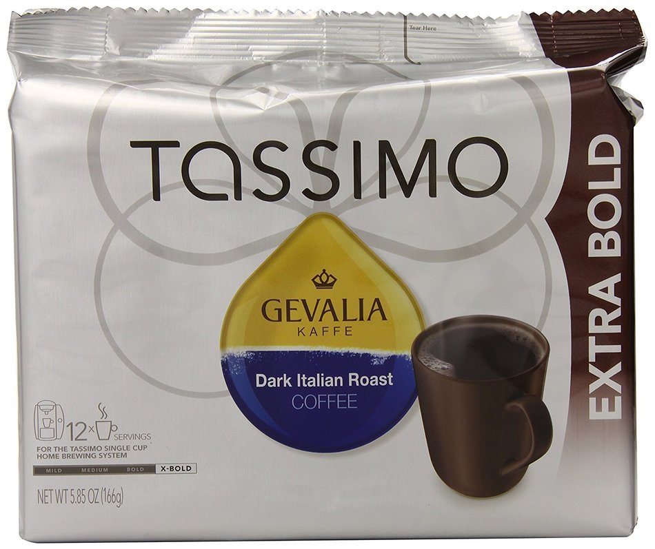 Gevalia Dark Italian Roast, 12-Count T-Discs for Tassimo Coffeemakers(Pack of 3)