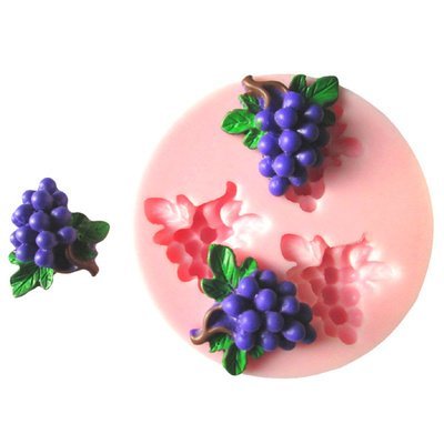 DIY Cake Decorating Fondant Silicone Sugar Craft Mold, Mini Grape N4