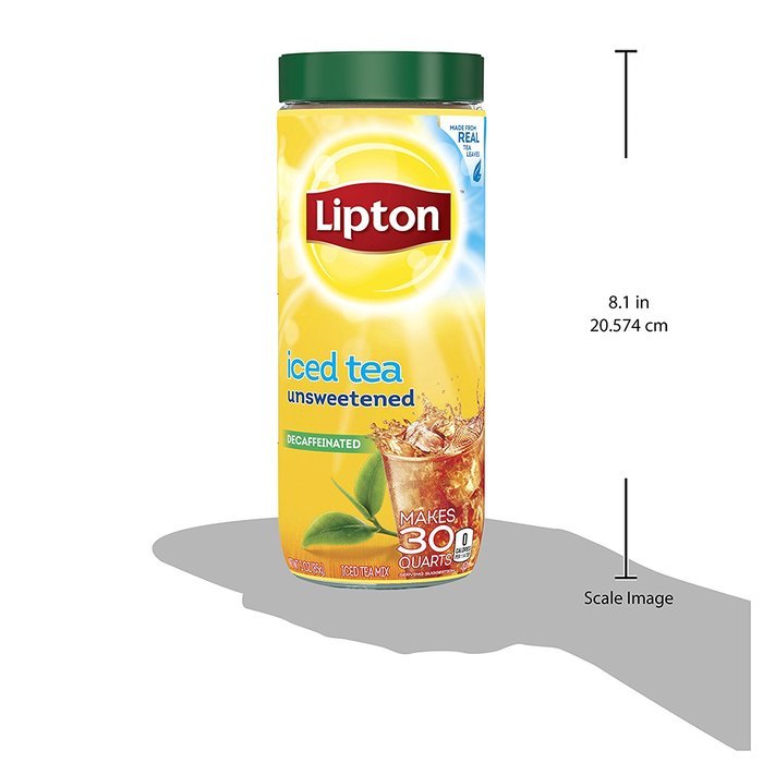 Lipton Iced Tea Mix, Diet Decaffeinated Lemon 10 qt (Pack of 4) N27