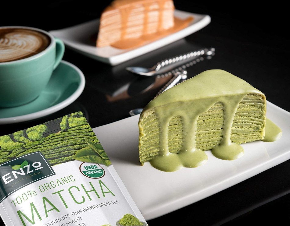 Matcha Green Tea Powder 4oz &ndash; Organic Vegan Milky Taste USDA Certified &ndash; 137x Antioxidants Over Brewed Green Tea... N21