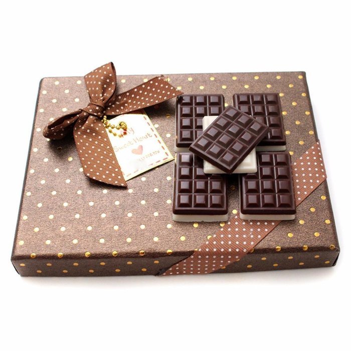 Sinduc 12-Cavity Cake Mold Silicone Chocolate Bar Sugar Craft Baking Pattern Mold 2 Pack N6