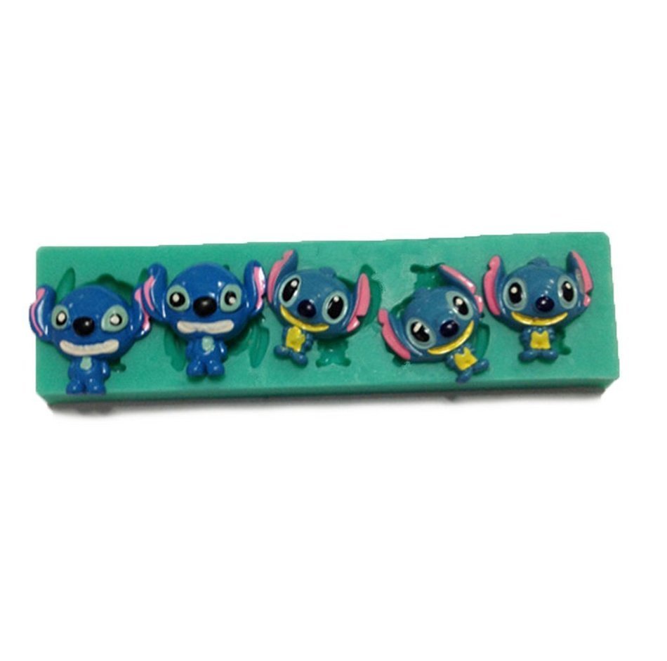 Yunko 3d Mini Stitch Silicone Fondant Cake Decoration candy Chocolate Mold