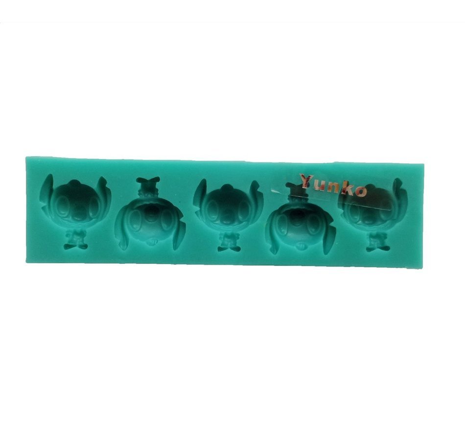 Yunko 3d Mini Stitch Silicone Fondant Cake Decoration candy Chocolate Mold N2
