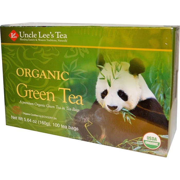 Uncle Lee's Organic Green Tea -- 100 Tea Bags net wt 5.64 oz (160g) N3