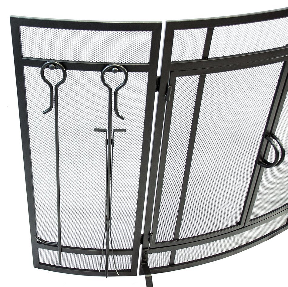 Pleasant Hearth FA498ST Curved Screen With Tools N3