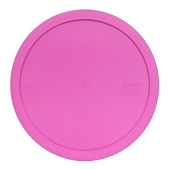 Pyrex 325-PC Pink 10-inch Dia. Plastic Lid for 2.5-Quart (2.3L) Mixing Bowl (2-Pack) N2