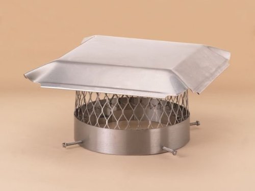 Lindemann 151010 Hy-C 10 Inch Stainless Steel Round Chimney Cover