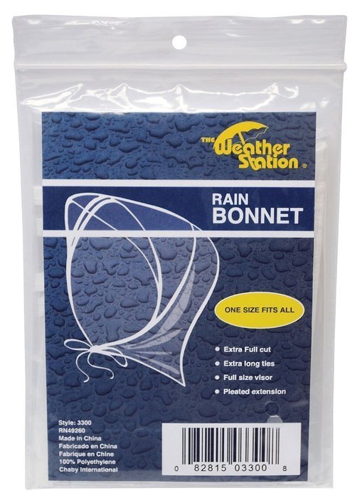 Chaby International 3300 Rain Bonnet - Quantity 24 N5