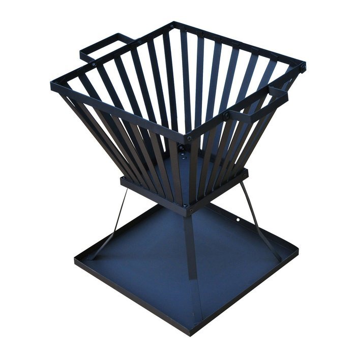 Gracelove Outdoor Fire Pit Basket Backyard Deck Fireplace Stove Steel Patio Heater N4