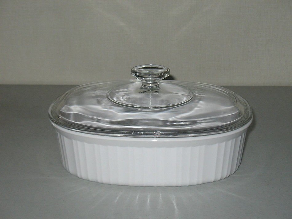 Corning Ware French White (1.8 L) Oval Casserole (F-12-B) free image ...