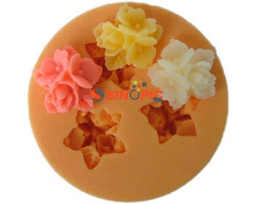 ZNU Cake Diy Decorating Molds,Fondant Sugarcraft Silicone Flower Mold Tools Sugar Craft Mini Molds N5