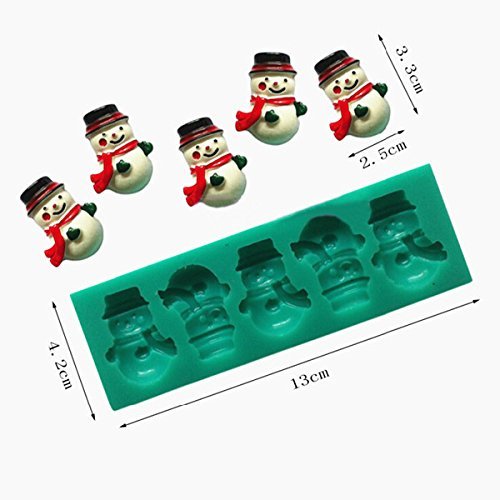 Christmas Snowman Silicone Chocolate Jelly Cake Mold N2