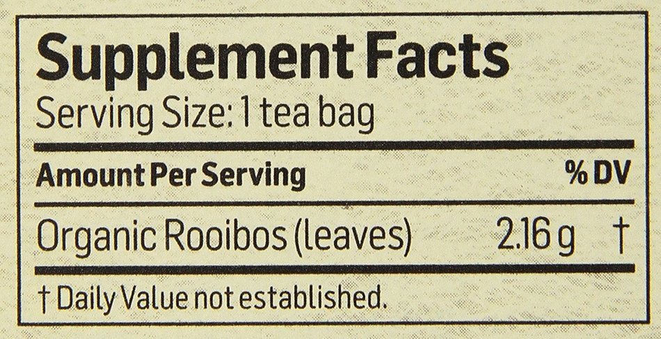 Alvita Organic Rooibos Herbal Tea Bags, 24 Count