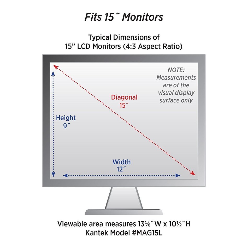 Kantek LCD Monitor Magnifier Filter, Fits 19 Inch Widescreen LCD Screen (MAG19WL) N7