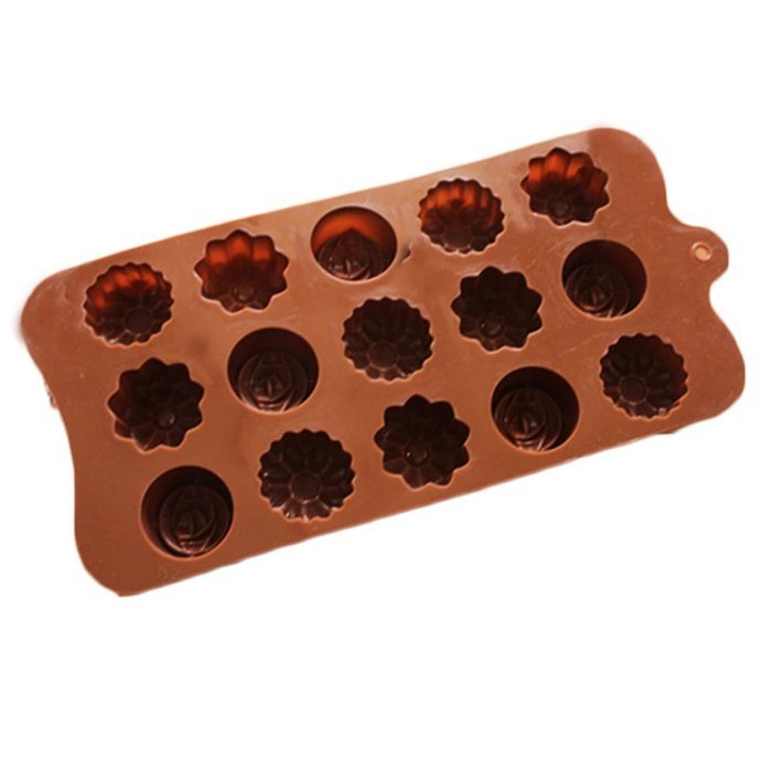 JLHua Rose Flower Molds for Hard Candy & Chocolate Making Silicone Soap and Ice Cube Trays Party Buffet, Baking... N3