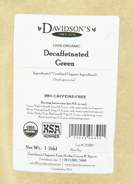 Davidson's Tea Bulk, Gunpowder Green, 1-Pound Bag N21