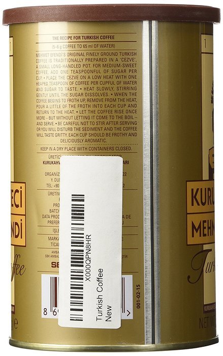 Turkish Coffee - Net Wt. 8.8 oz N2