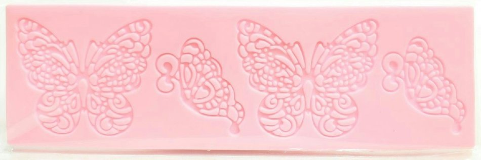 Silicone Cake Decorating Mold for Fondant, Gum Paste, or Sugar Paste (Butterflies)
