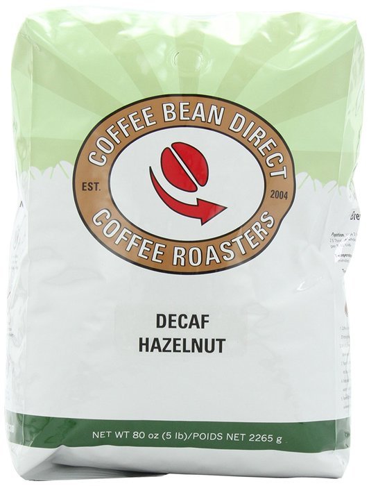 Coffee Bean Direct CO2 Decaf Espresso Coffee, 5-Pound Bag,Net 2265 g. N5